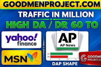 publishe your article on apnews,com yahoo finance streetinsider,com