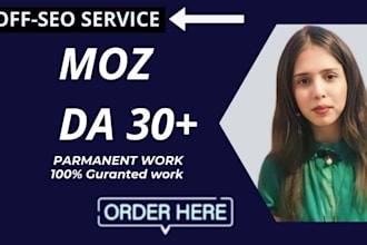 increase moz da, domain authority upto 30 plus