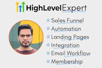 build and automate your gohighlevel sales funnel and CRM