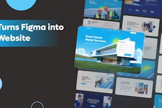 convert your figma design into a stunning responsive website