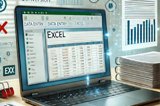 covert pdf in excel and correlated data entries
