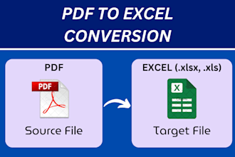 convert PDF or CSV to excel with formatting and cleanup