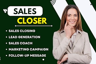be your sales closer, sales coach, linkedin leads, telemarketing, hubspot