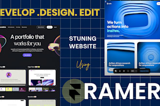 design and redsign your website on framer, figma to framer