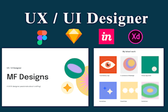 do wireframe, UX UI  and mobile ui UX mockup with figma