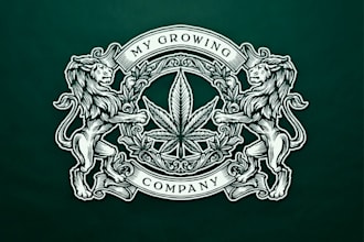 design medieval crest growing company logo