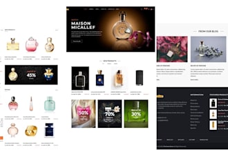shopify perfume website, wix perfume website, shopify perfume store, cosmetics