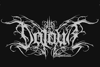 design black metal logo for your band