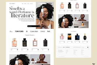 shopify perfume website, wix perfume website, shopify perfume store, cosmetics