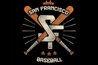 design unique san francisco baseball logo