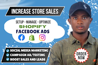 setup shopify facebook ads campaign, meta ads, shopify marketing, instagram ads