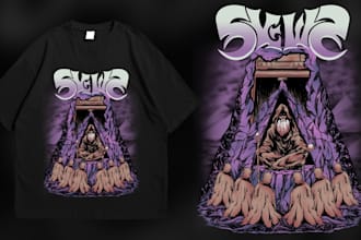 do amazing art psychedelic, stoner rock and heavy metal