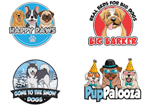 design pet, dog, cat or animal and veterinary clinic logo