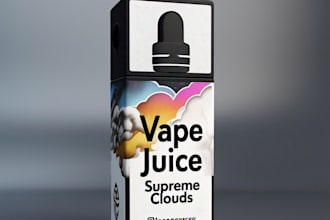 do vape modelling product, vape animation, cannabis label design and animated