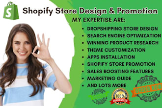 redesign shopify store shopify droshipping store upgrade and shopify promotion
