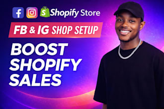 set up facebook shop instagram shop and fb ads for shopify
