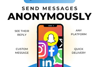 send an anonymous message on your behalf