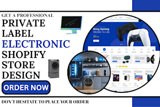 design profitable consumer electronics shopify store electronics website dropshi
