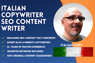 provide SEO article writing in italian