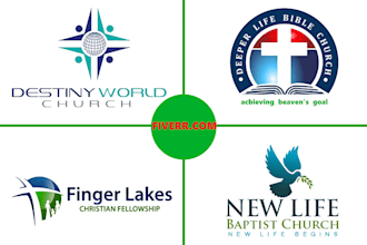 create a modern and stunning church logo or any graphic design for your brand