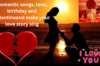 write and record tailor made romantic songs, love, birthday and valentine