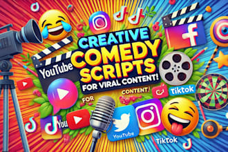 write engaging comedy youtube shorts scripts