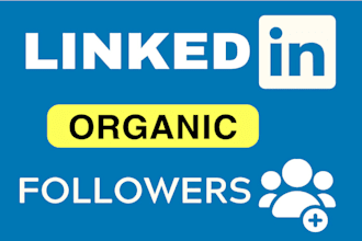 do organic linkedin marketing promotion with real followers