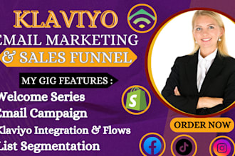setup klaviyo ecommerce email marketing flows, klaviyo email marketing campaign