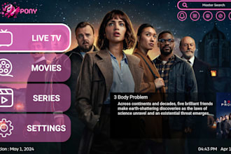 build a custom iptv app, roku TV channel, amazon fire TV app with full support