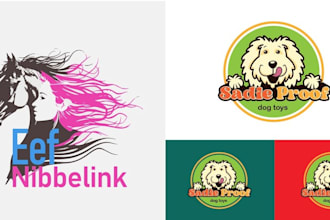 design minimalist custom line luxury animal, pet, dog, and horse logo