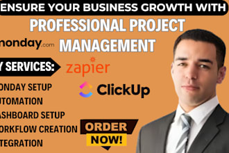 setup monday CRM, automate workflow, zapier integration