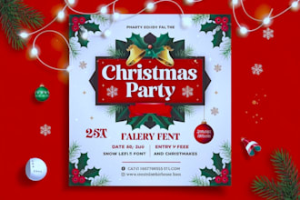 birthday invitation, halloween flyer christmas card, party, black friday design