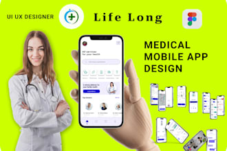 created a medical app design created a completed full user flows