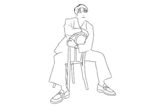 create a minimalist line art portrait in 24 hours