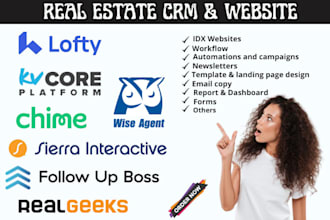 setup real estate lofty kvcore chime realgeeks followupboss sierra