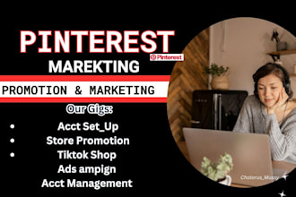 create pinterest ads, shopify marketing, ecommerce promotion, tiktok shop set up