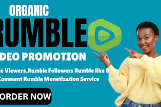 do organic rumble video promotion