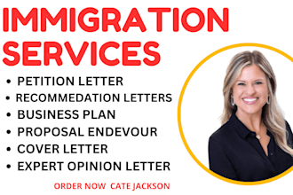 write recommendation letter for eb2 niw eb1 o1 US immigration