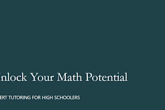 tutor high school level mathematics