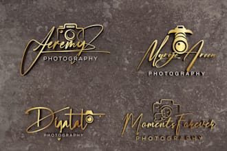 design luxury photography signature  or watermark logo