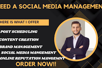 be your social media manager, content creator and brand manager
