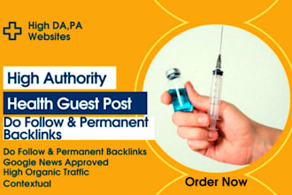 do  high da health guest post with authority health backlinks