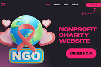 design nonprofit website, nonprofit charity website, crowdfunding, ngo website