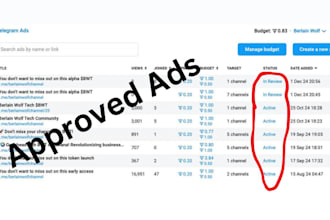 guarantee telegram ads, fix ads pending, fragment verify, approved telegram ads