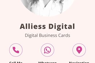 create an interactive digital business card with qr code