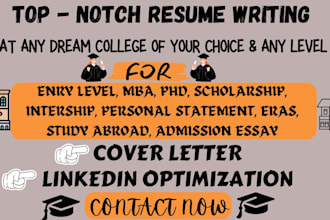 craft a college, graduate resume for admissions MBA entry level career success