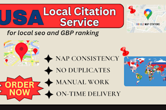 do 1000 google map citation local citation for gmb ranking and local seo