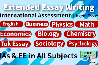 tok exhibition essays, ib extended essays, sl and hl ias ess ia