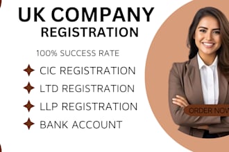 do uk ltd, cic, llp, charity registration for uk and non uk, business bank