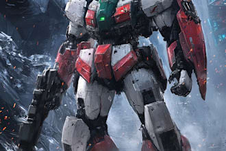 draw gundam, transformer, robot, armor, and mecha, concept